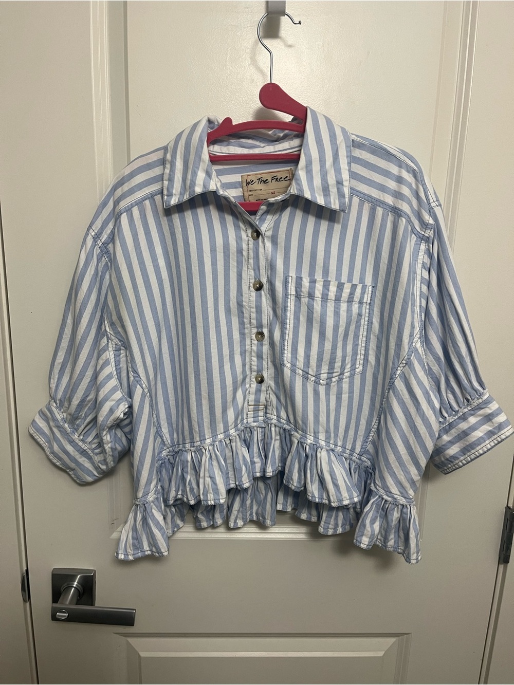 We The Free by Free People Bailey Stripe Shirt in size XS